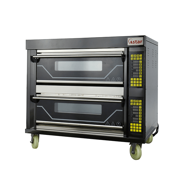 Astar Fashion Black Titanium Oven Series (computer panel) Electric Deck Oven 2 deck 4 trays