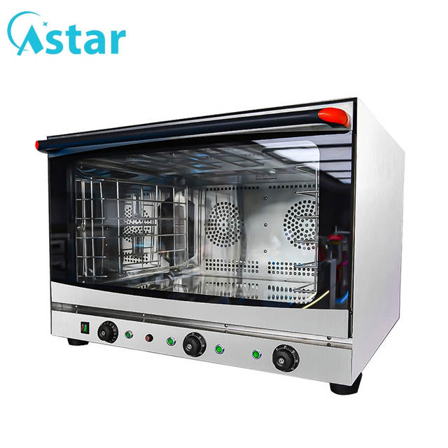 Stainless Steel Electric 4 Trays Hot Air Convection Oven 