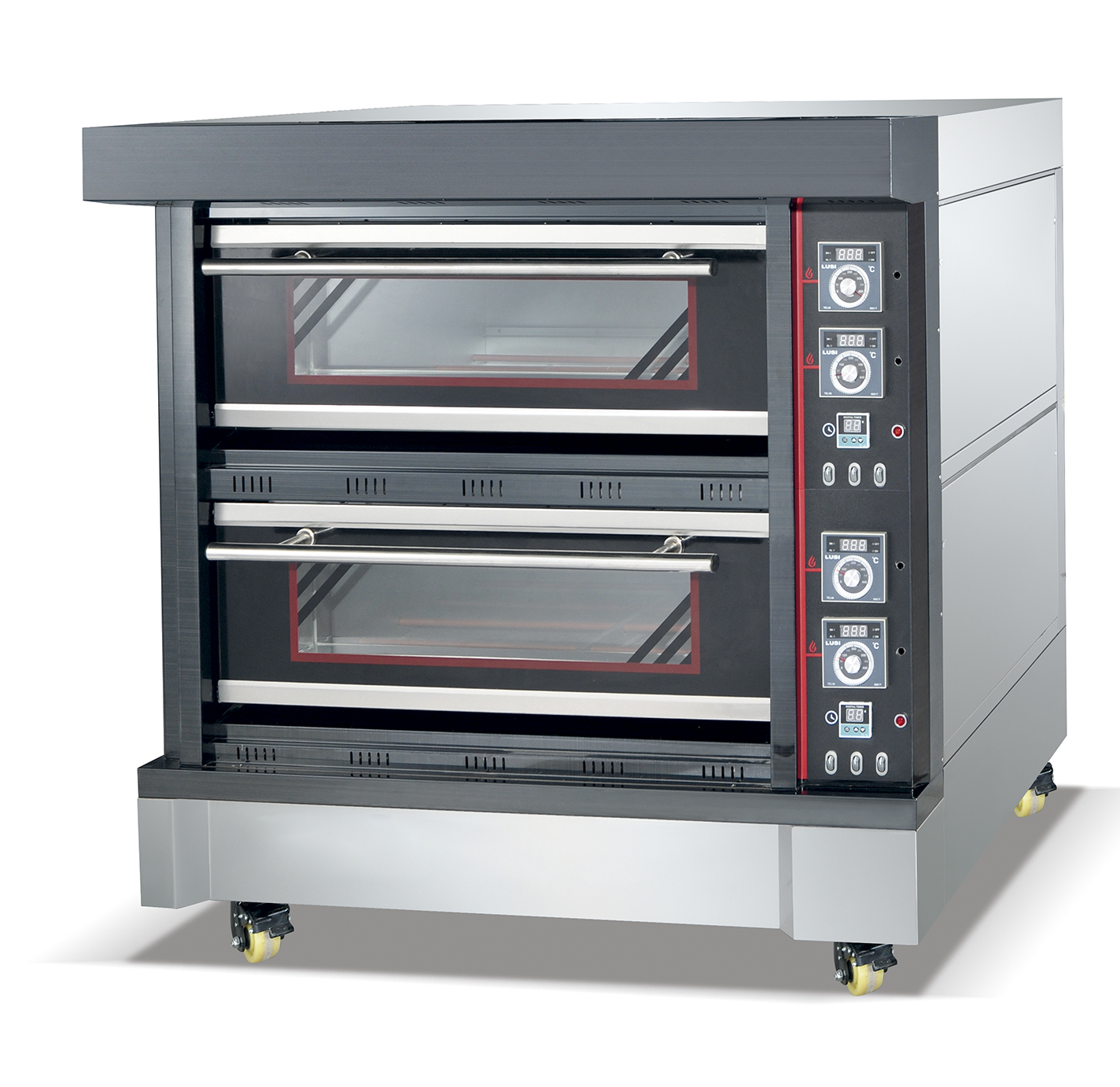 Black titanium deck oven