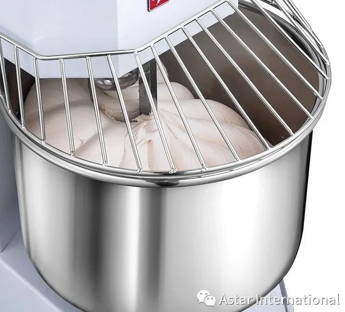 the dough mixers are equipped with safety cover