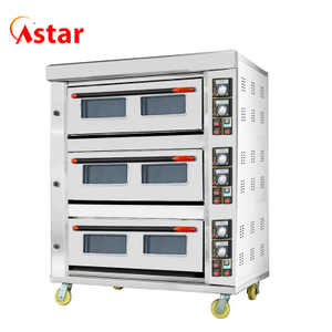 Astar 3 Decks 9 Trays Commercial Gas Baking Deck Oven 